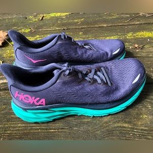 Hoka Clifton 8 Running Shoes US Women’s Size 9.5 Dark Blue